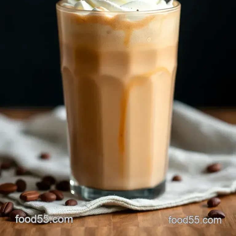 Blend Coffee Frozen Mochaccino Delight presentation