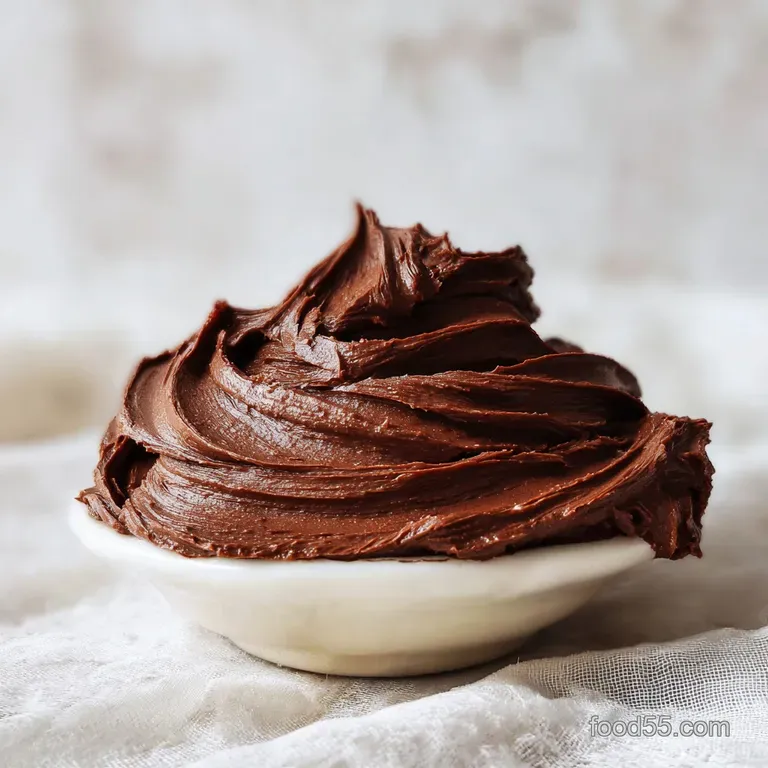 Simple Boiled Chocolate Fudge Frosting Recipe