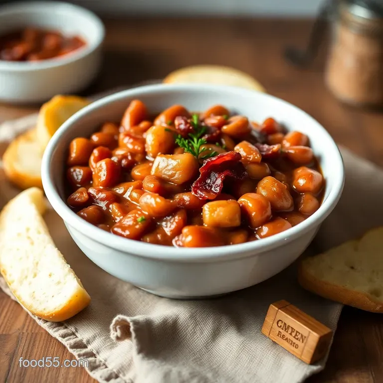 Boston Baked Beans with Smoky Bacon & Maple Glaze