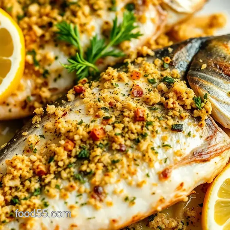 Broil Loup de Mer with Zesty Herb Crust