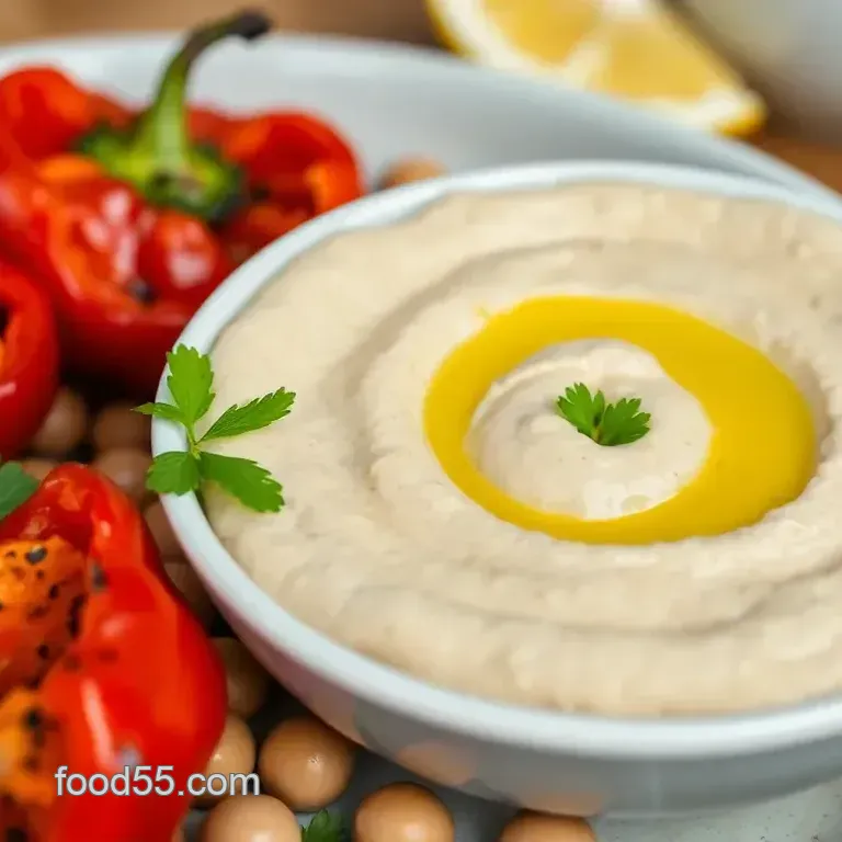 Broiled Red Pepper Hummus: A Creamy Indulgence