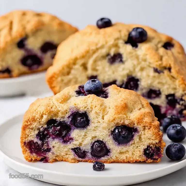 Bursting Blueberry Almond Scones