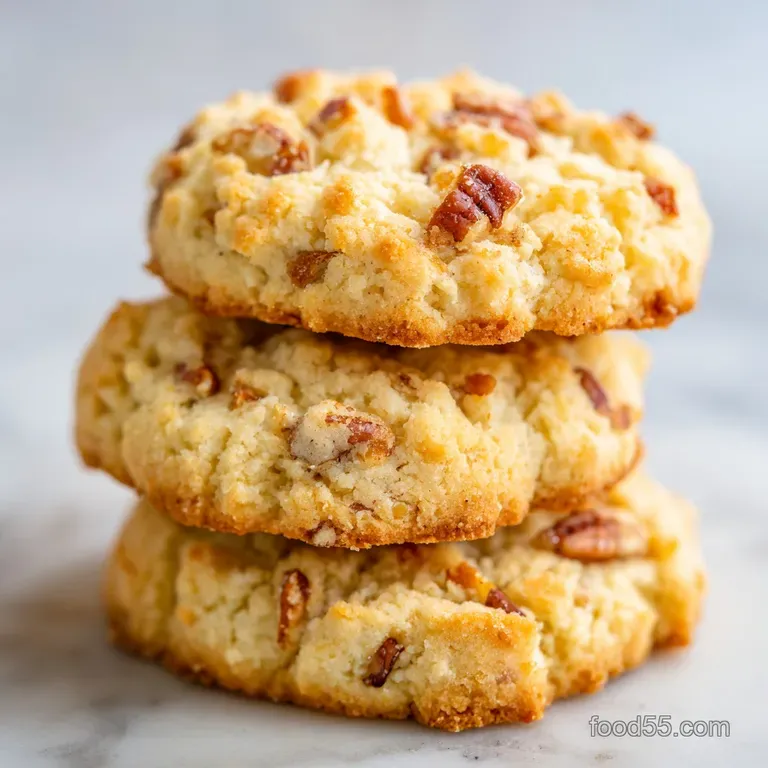 Low-Sugar Brown Butter Pecan Shortbread Cookies: Tender
