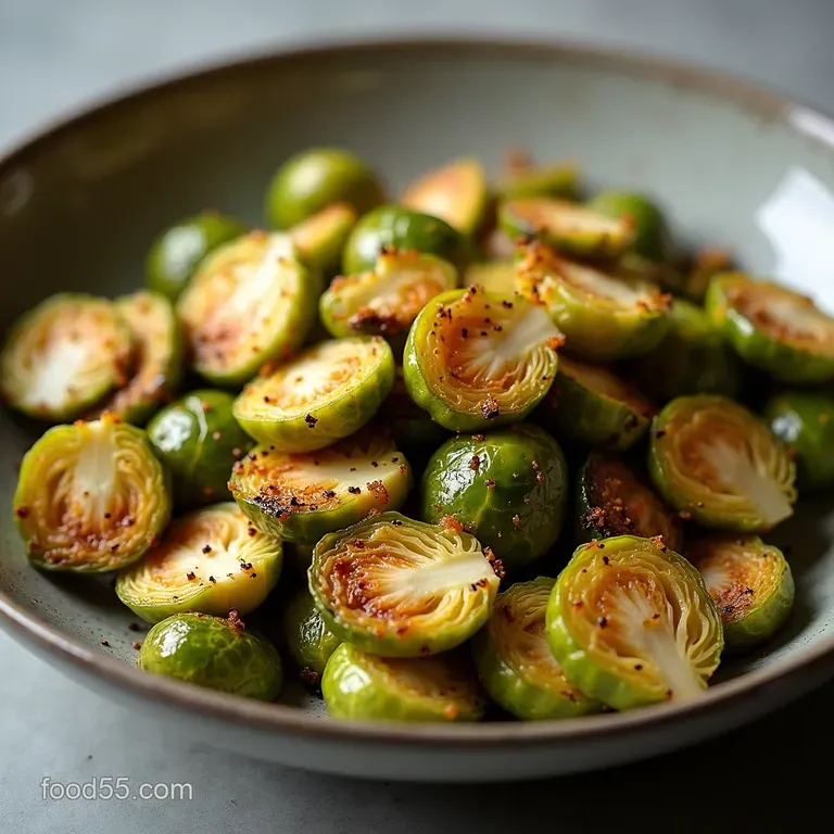 Crispy Cacio e Pepe Brussels Sprouts Recipe Roasted Sides