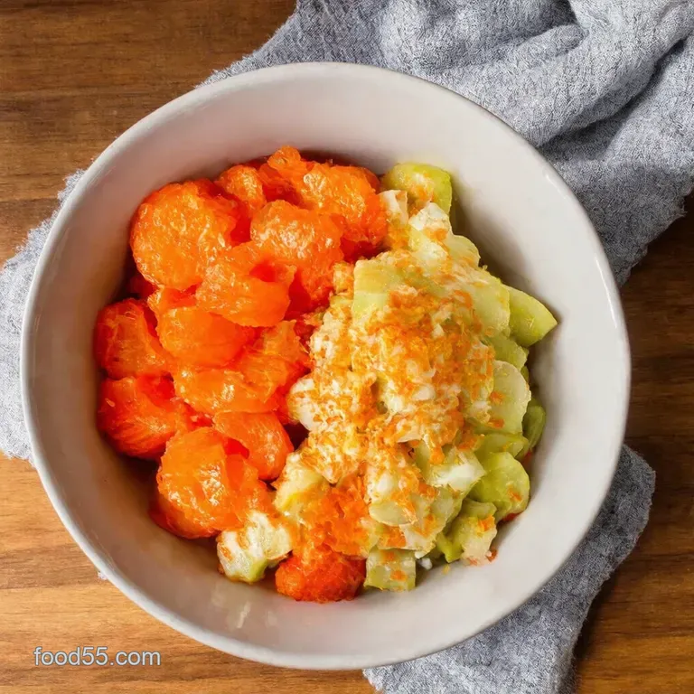 California Rollinspired Cucumber Sushi Rice Salad presentation