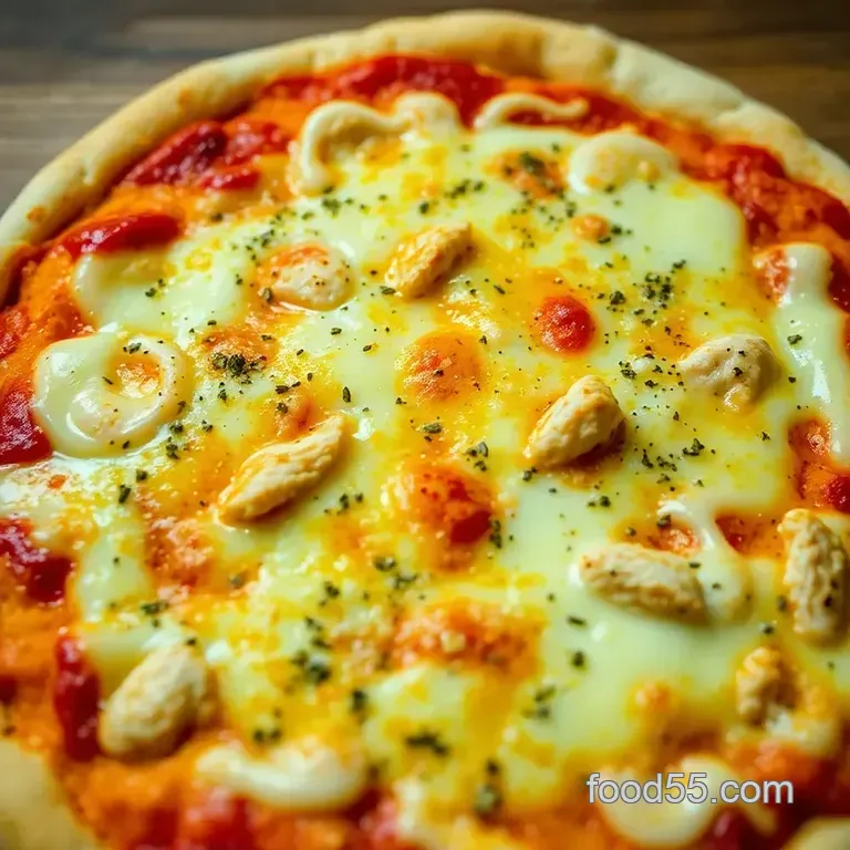 Canned Chicken Crust Pizza presentation