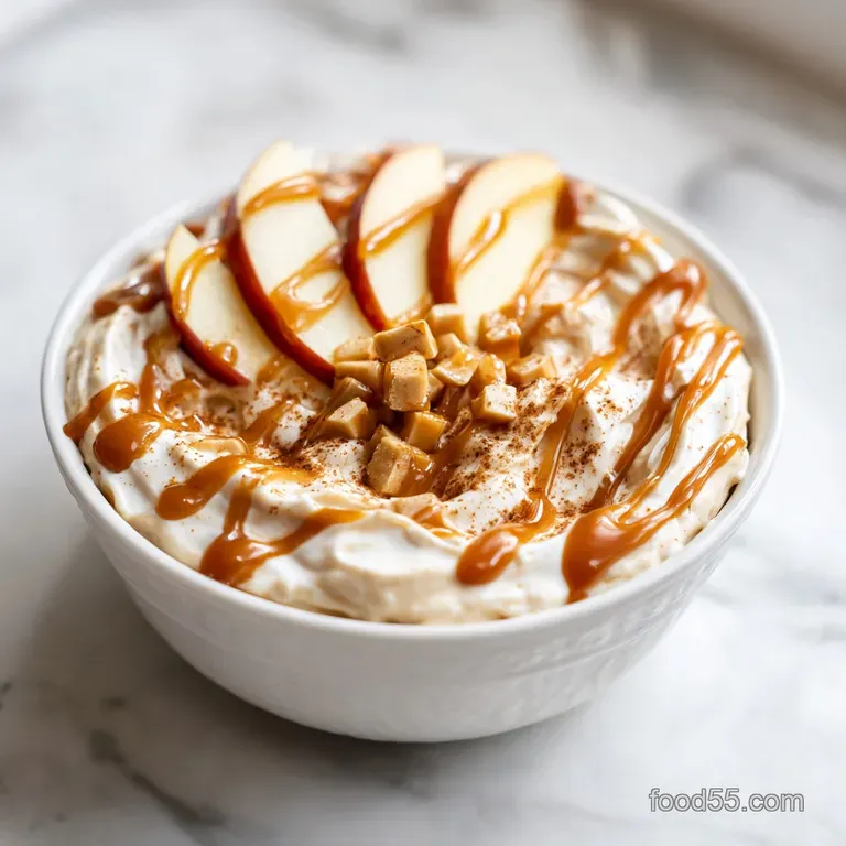 Caramel Apple Cheesecake Dip: Creamy and Fluffy