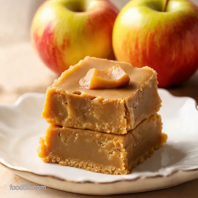 Caramel Apple Pie Fudge Autumn in a Bite presentation