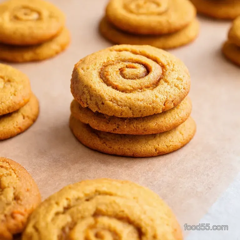 Carrot Cake Cookies with Cream Cheese Frosting Swirl