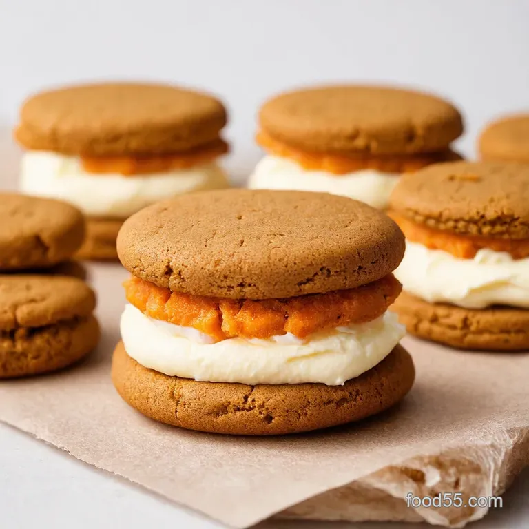 Carrot Cake Sandwich Cookies CreamCheese Filled