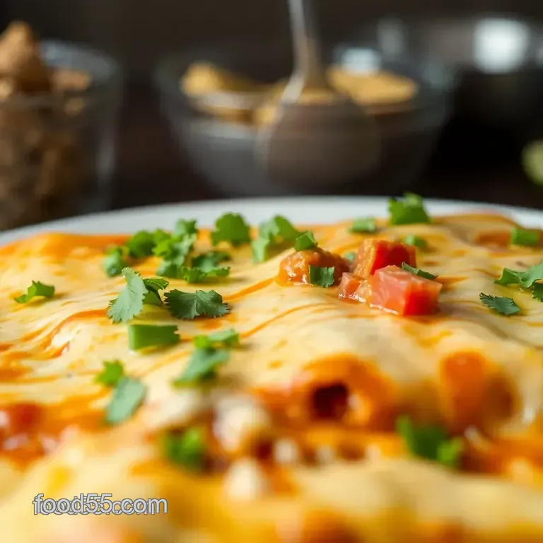 Cheesy Beef Enchilada Fiesta! presentation