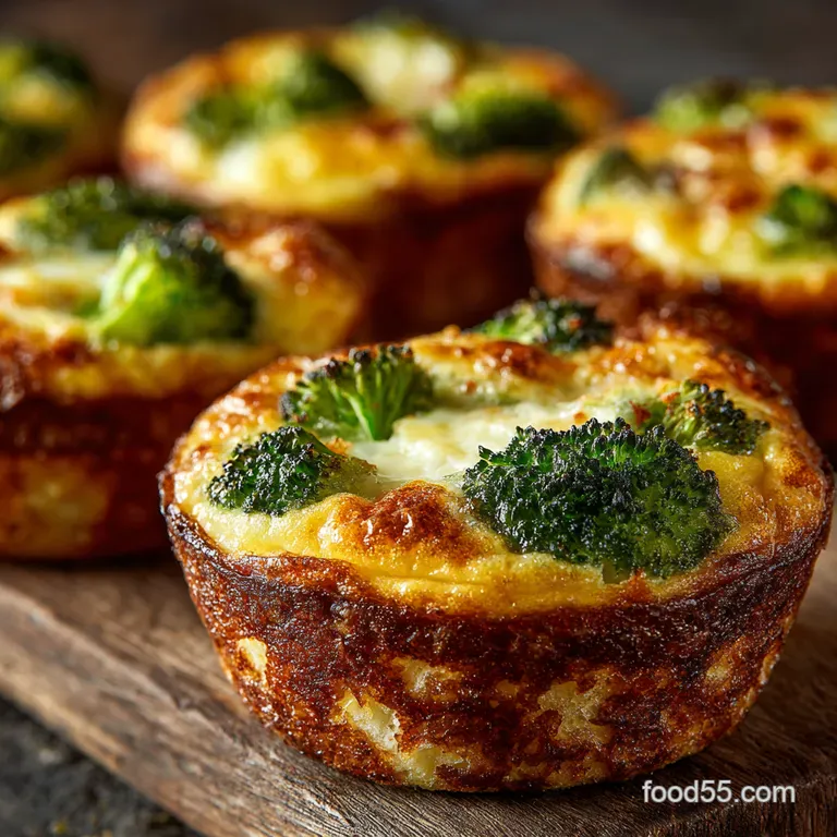 Cheesy Broccoli Egg Muffins Easy Makeahead Mini Frittatas presentation