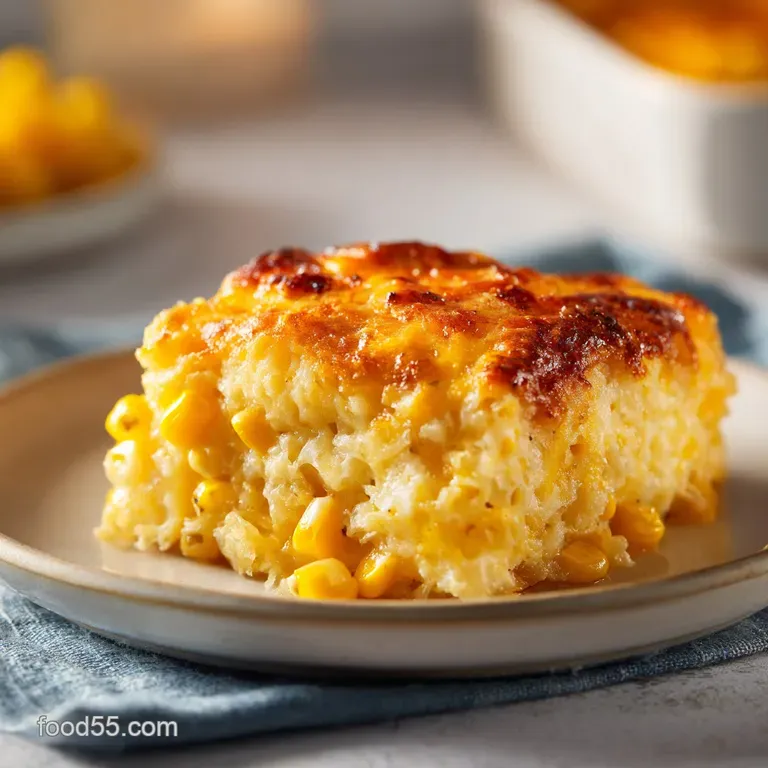 Cheesy Corn Bake: Creamy and Golden