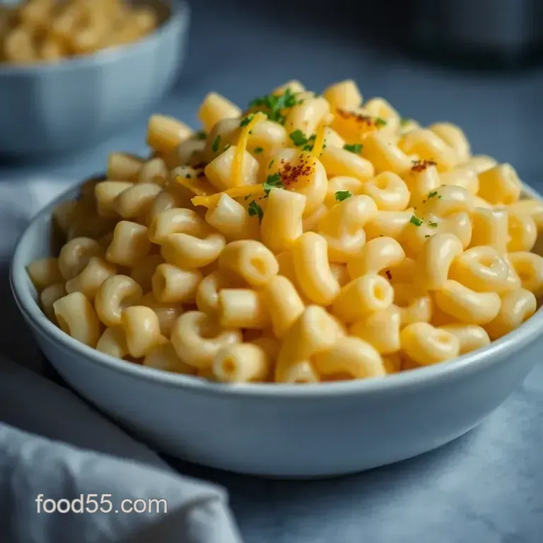 Cheesy Dreams: Velveeta Mac and Cheese presentation