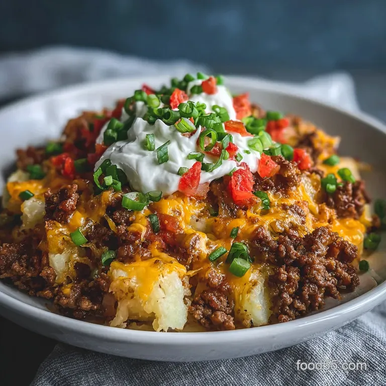 Cheesy Crockpot Ground Beef And Potato
