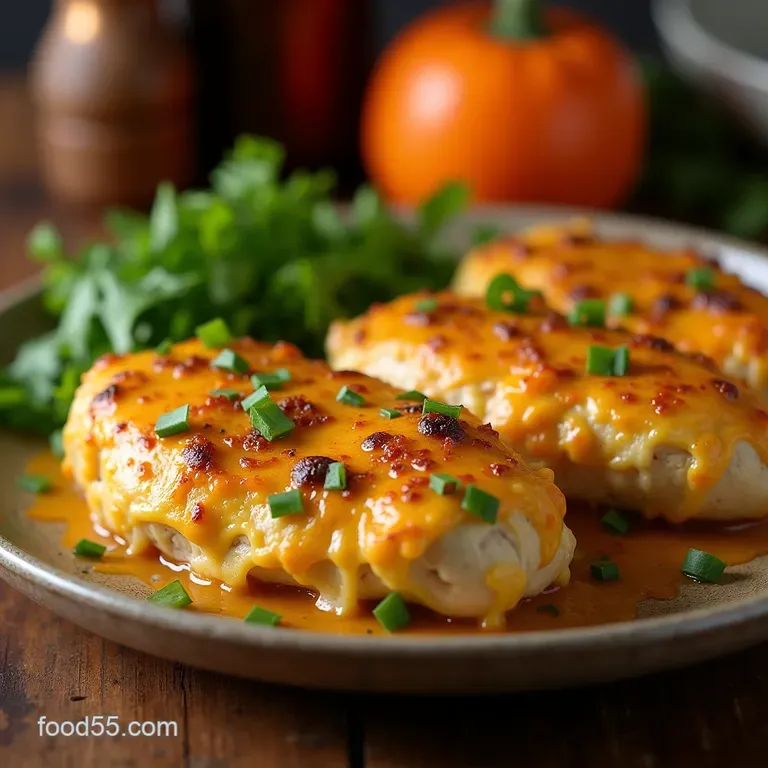 Firecracker Fiesta Doublecheesy Jalape&ntilde;o Popper Stuffed Chicken Breasts presentation