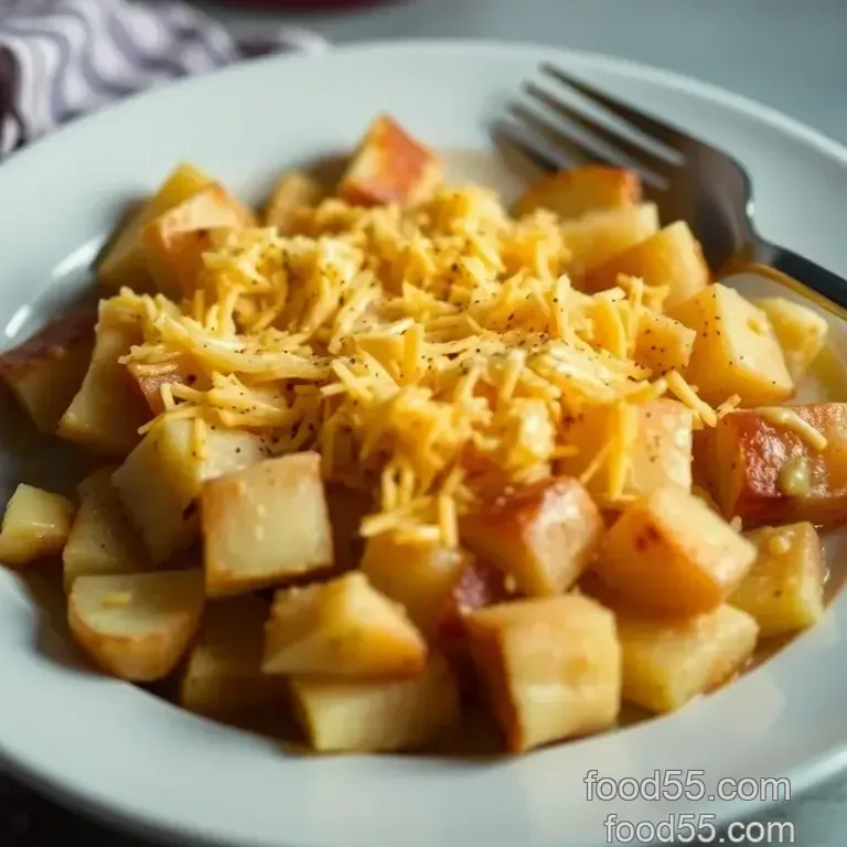 Cheesy Potato Delight: A Comfort Food Classic presentation