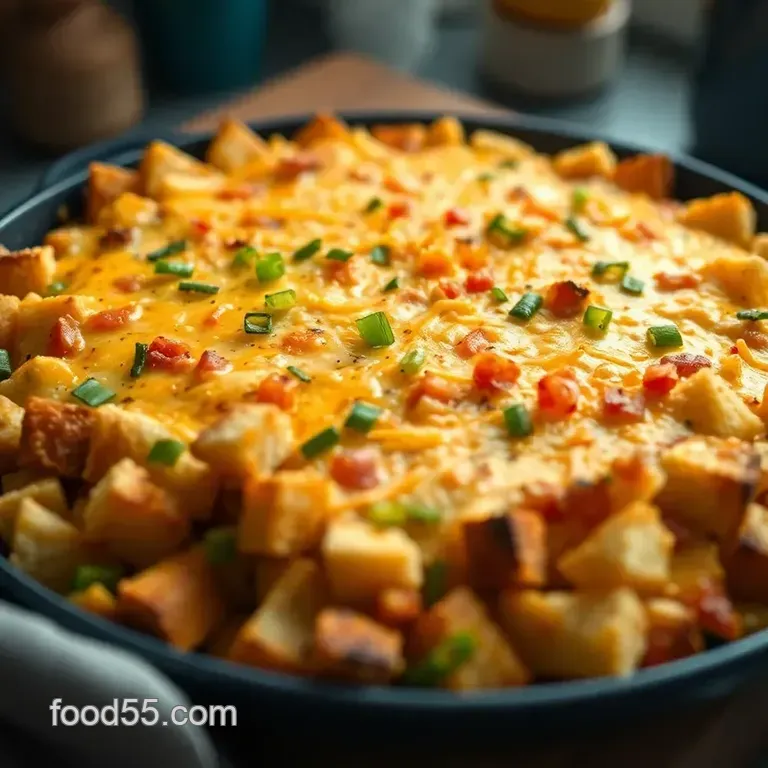 Cheesy Savory Egg Casserole: A Breakfast Classic presentation