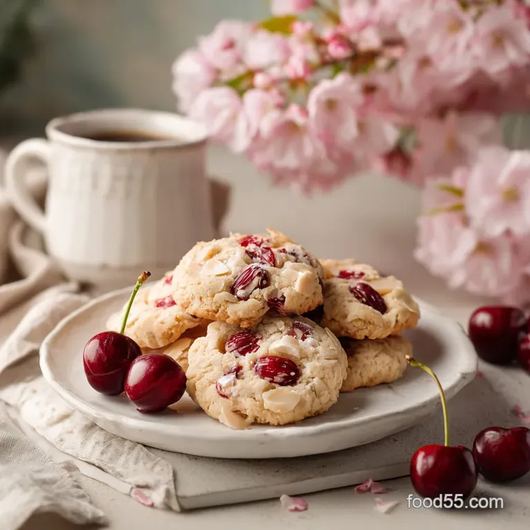 Cherry Almond Cookies: Soft and Pillowy
