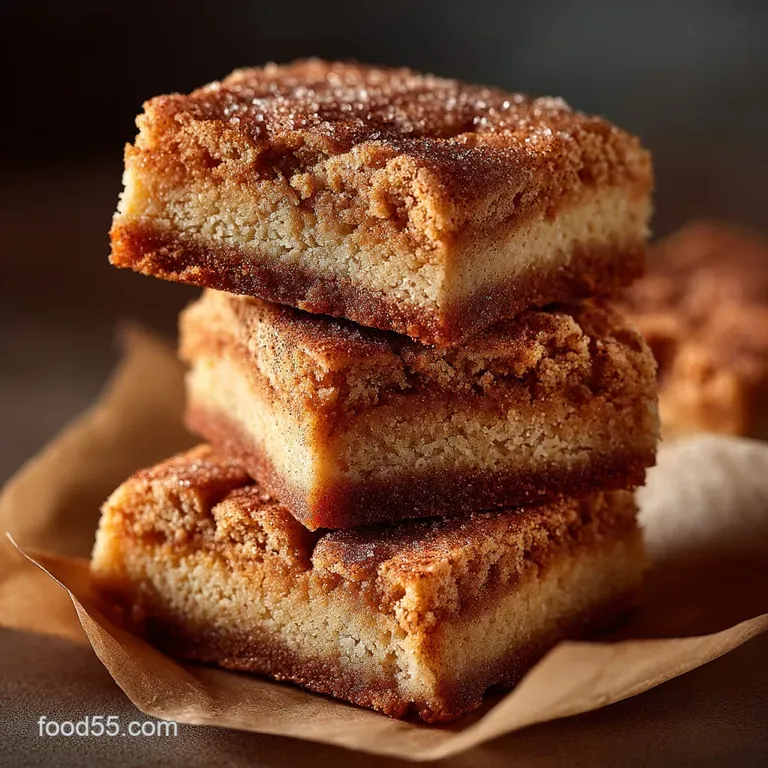 The TenMinute Prep Ultimate Chewy Snickerdoodle Bars