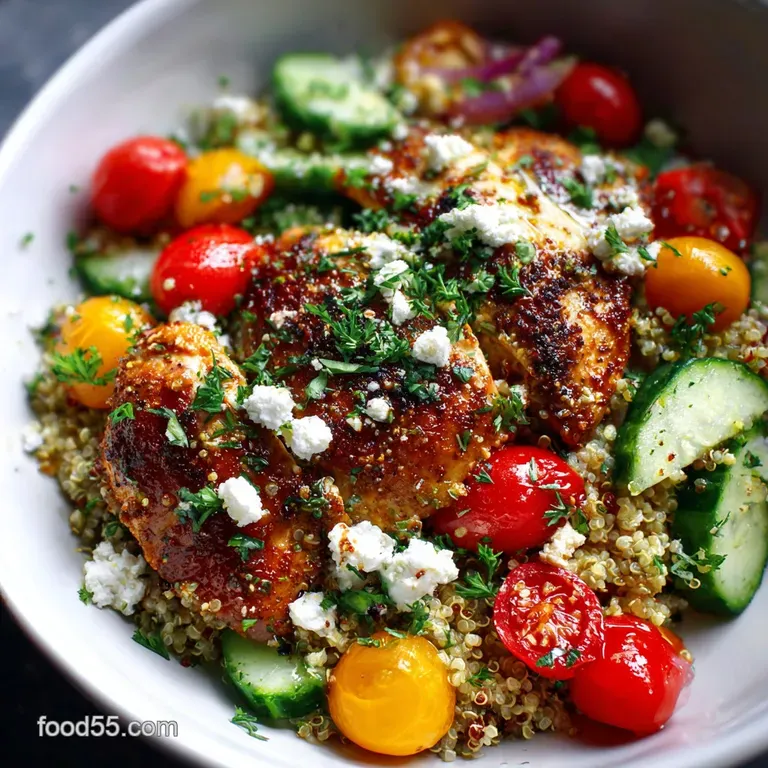 Mediterranean Chicken Quinoa Bowl Recipe