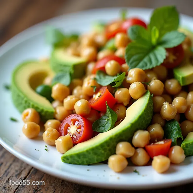 Chickpea Avocado Salad Creamy Bright ProteinPacked