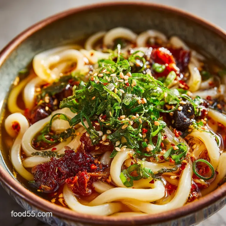 Chili Oil Miso Udon the 15Minute Umami Bomb Noodle Hack presentation