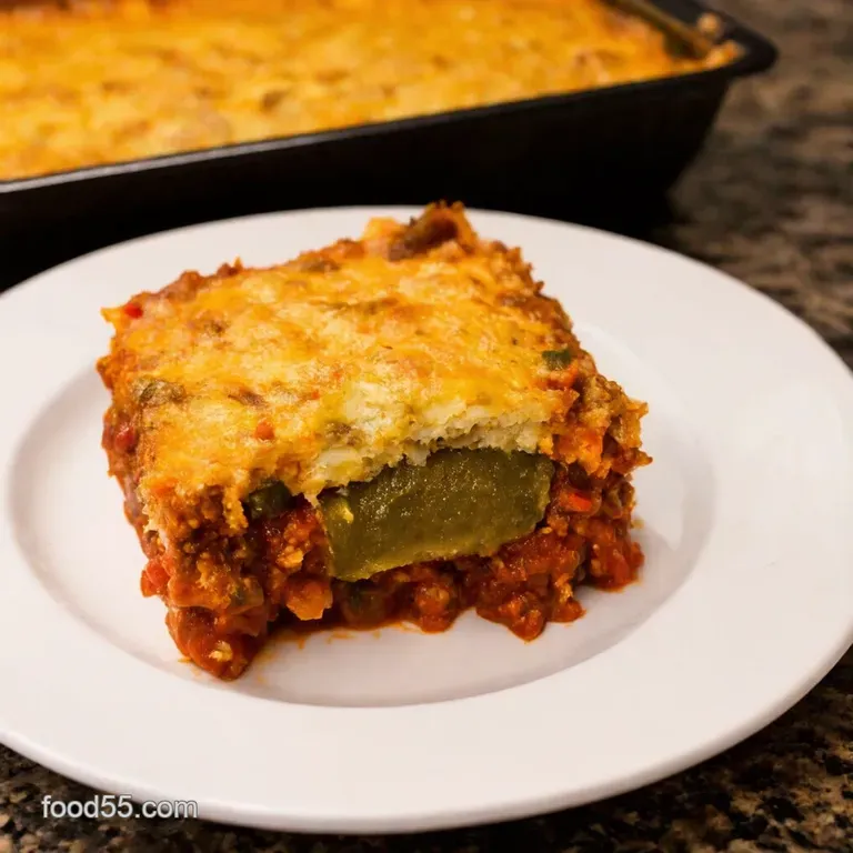 Chili Relleno Casserole The Lazy Cooks Fiesta presentation