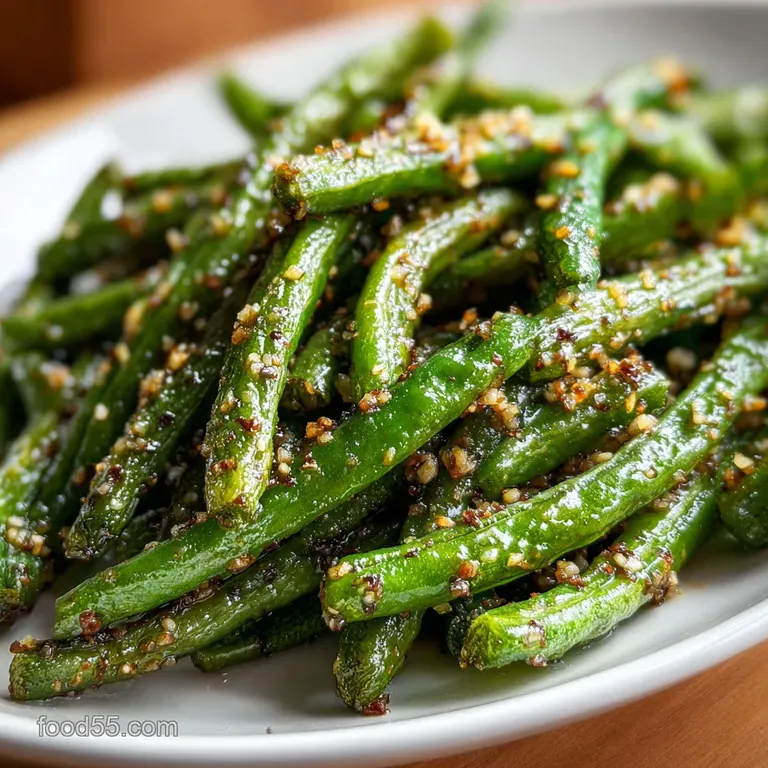 Chinese Green Beans with Garlic Sauce: Blistered and Savory