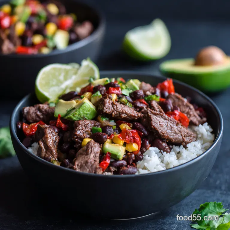 Chipotle Beef Black Bean Bowls Your Weeknight Fiesta