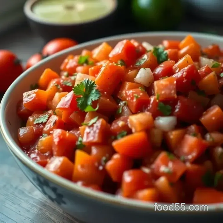 Chipotle Tomato Salsa presentation