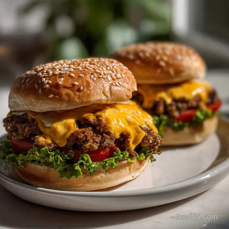 Chopped Cheeseburgers: Velvety Molten Cheese