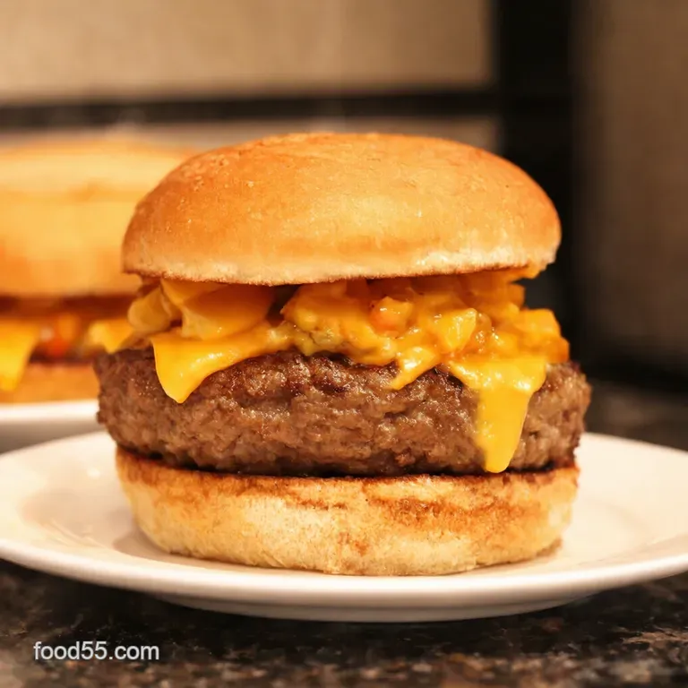 Chopped Cheeseburgers Maidrite Style presentation
