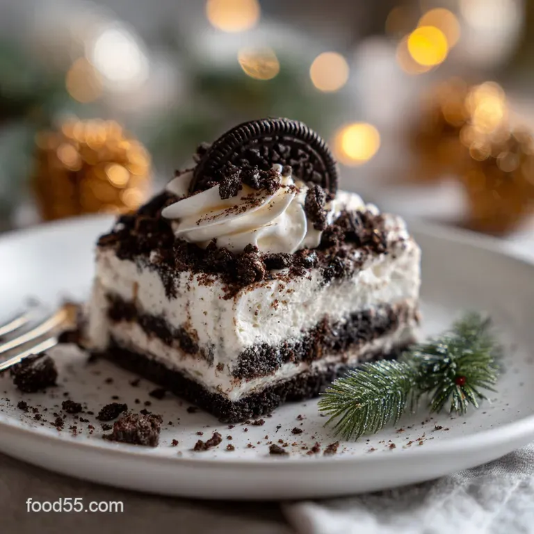 Christmas Dirt Cake: No Bake Dessert