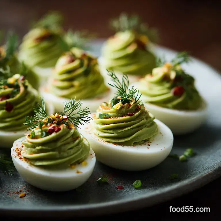Christmas Tree Deviled Eggs: the Ultimate Festive Fir Canap&eacute;s presentation