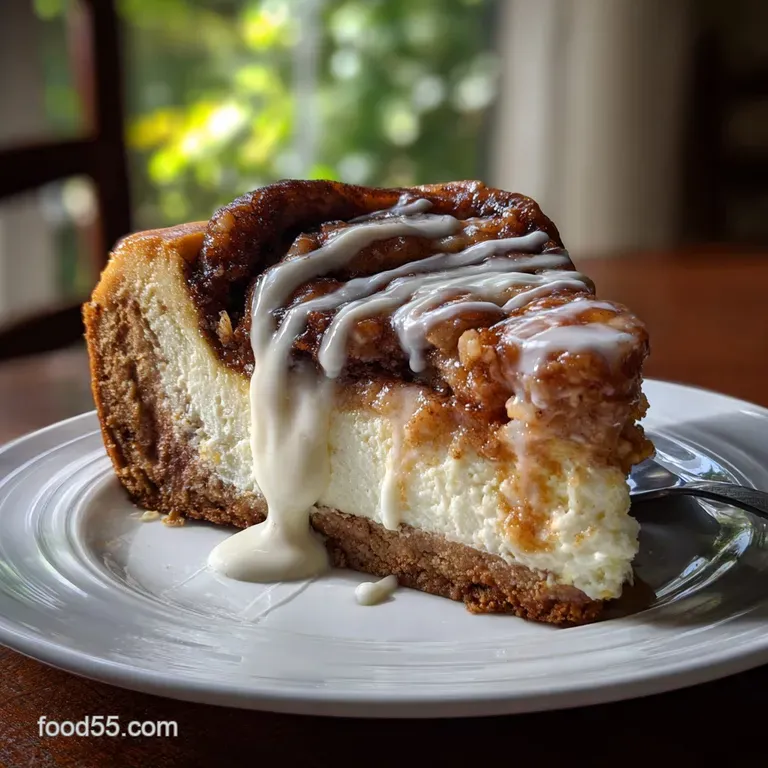 Cinnamon Roll Cheesecake: No Cracks Pure Bliss