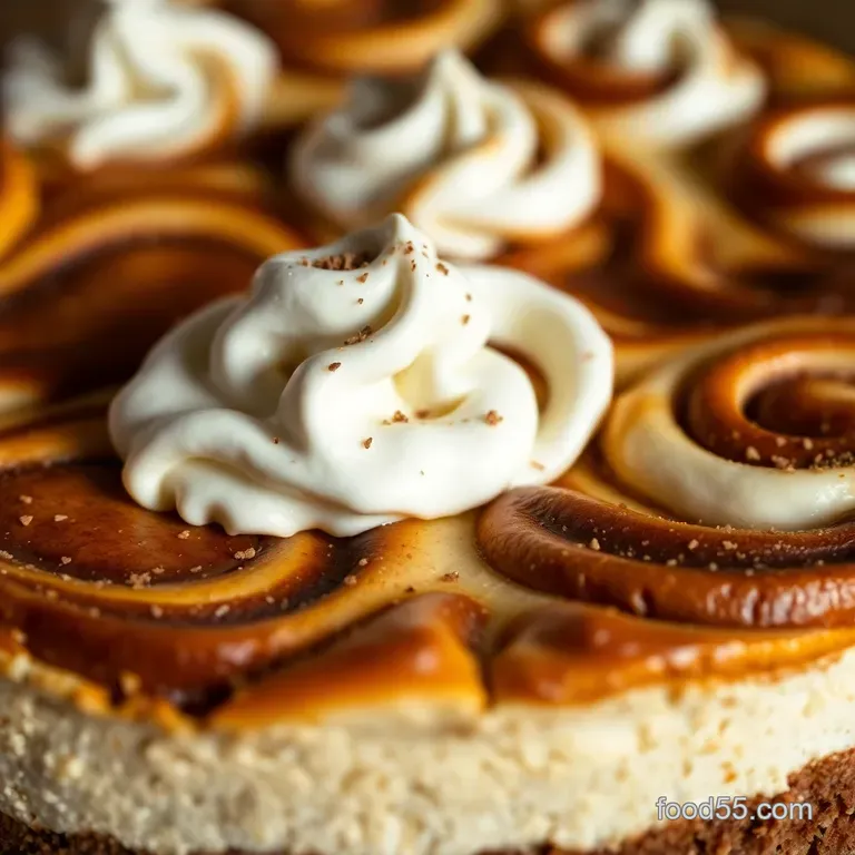 Cinnamon Roll Cheesecake the Ultimate Dessert Mashup presentation