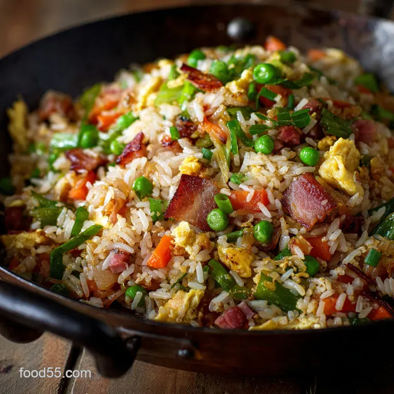 Chinese Fried Rice the Classic Cantonese Special Wok Star Recipe presentation