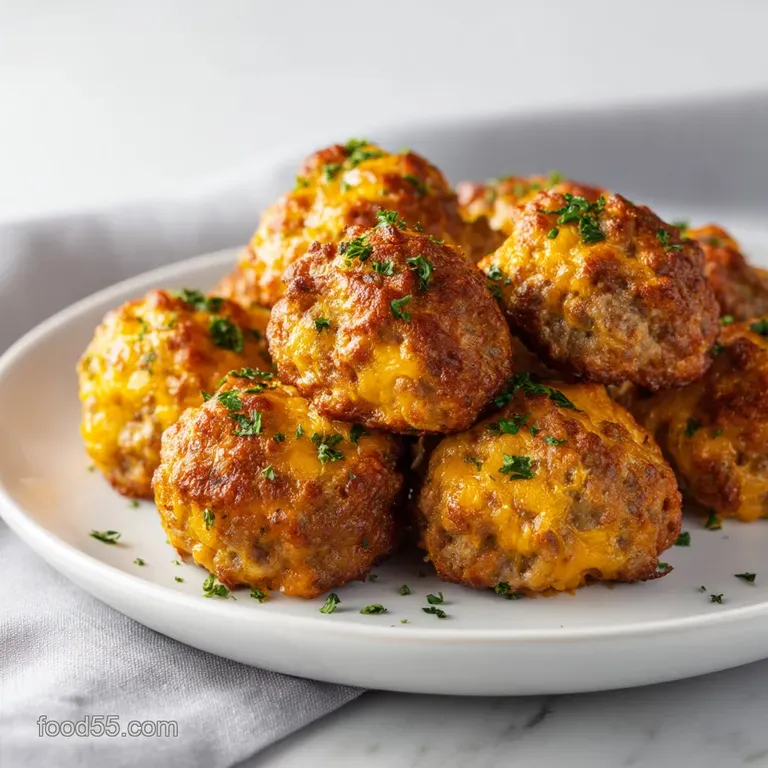 Sausage Balls: the Ultimate Cheesy Brunch Nibble presentation