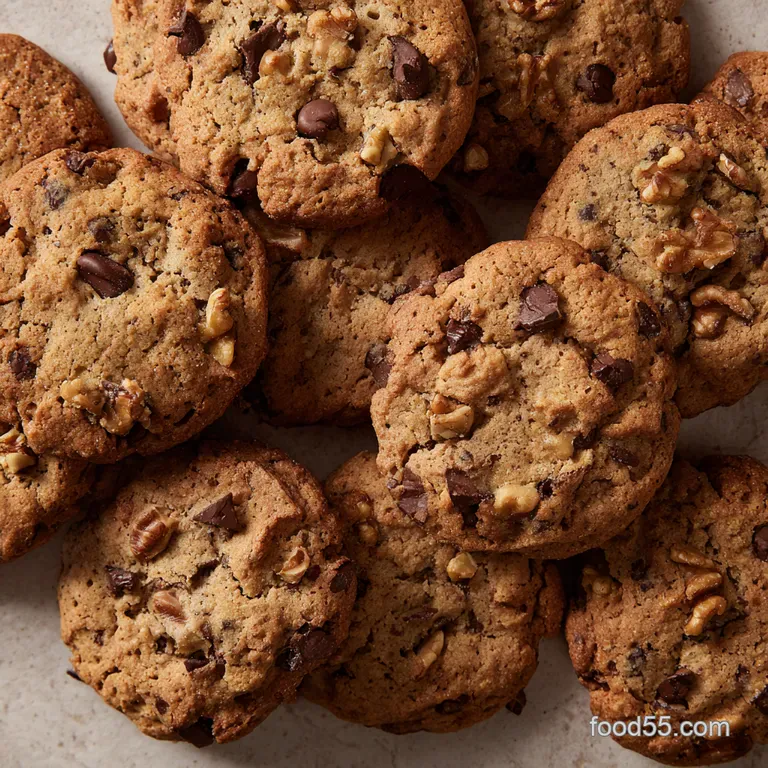 Classic Chocolate Chip Walnut Cookies presentation