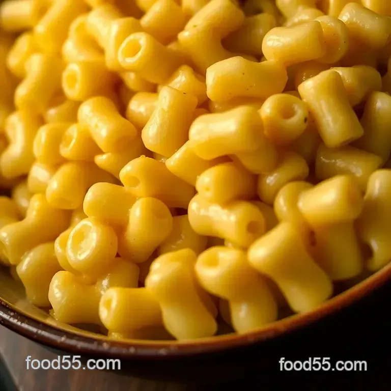 Classic Comfort: Old Fashioned Mac n Cheese presentation