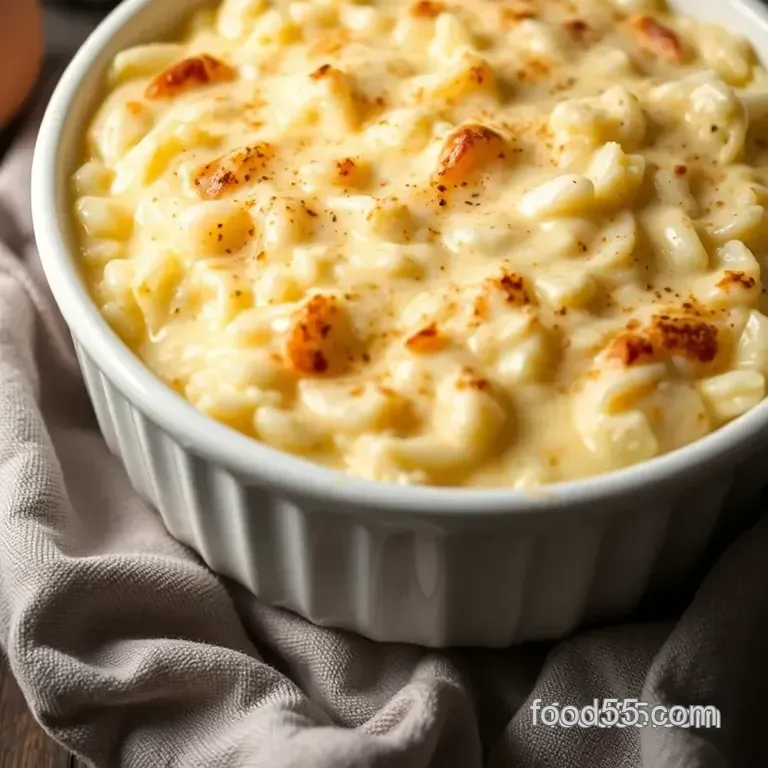 Classic Creamy Baked Rice Pudding presentation