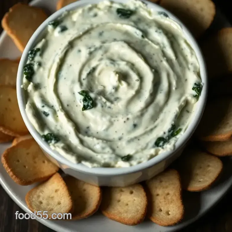 Classic Creamy Spinach Dip (That Everyone Loves!) presentation