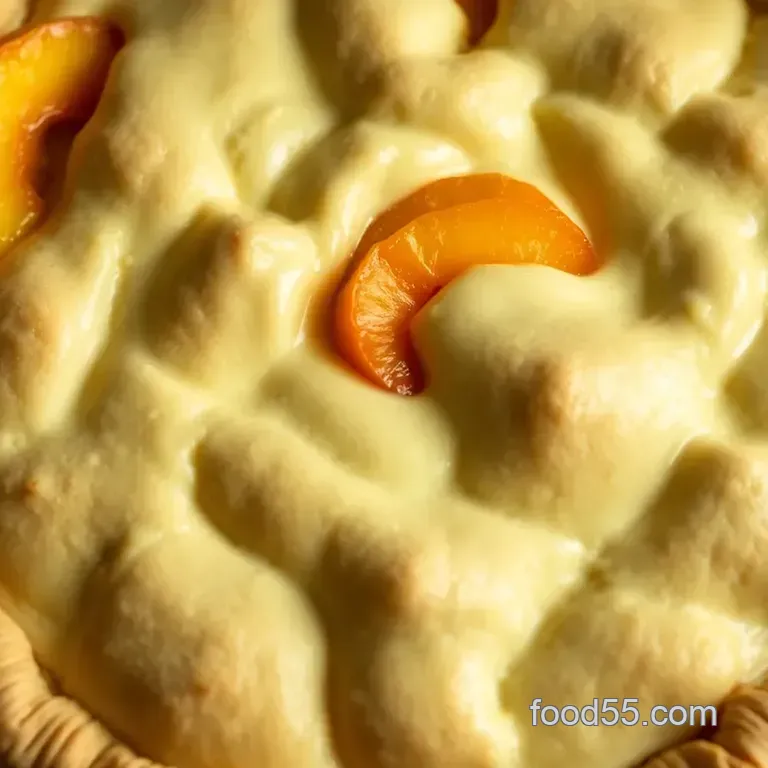 Classic Easy Peach Pie presentation