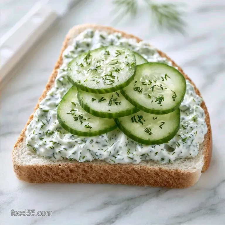 Classic English Cucumber Sandwiches with Cream Cheese