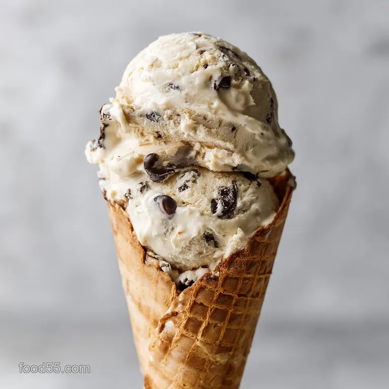 Chocolate Chip Ice Cream: the Ultimate French Style presentation