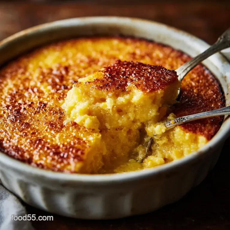 Grandmothers Corn Pudding: the Rich Creamy and Classic Sunday Side Dish presentation