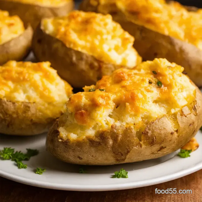 Classic Loaded Twicebaked Potatoes presentation