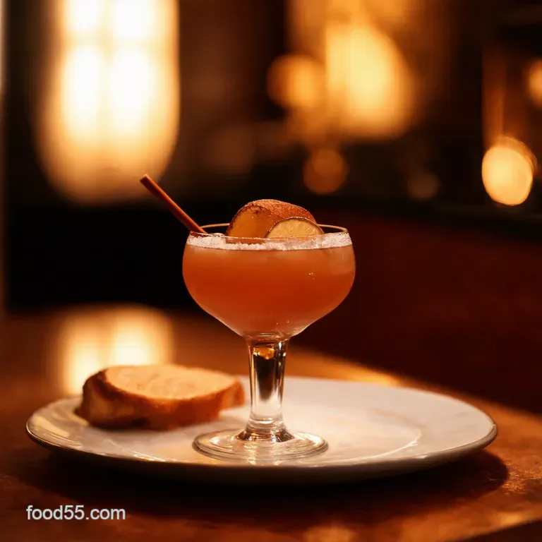 Classic Manhattan Cocktail Rye Sweet Vermouth Stirred presentation