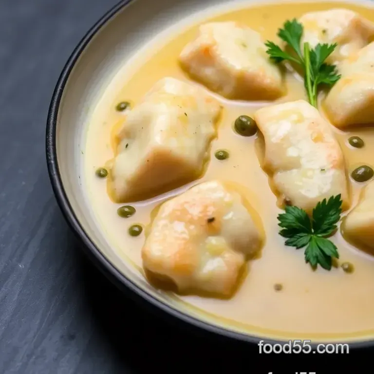 Classic Piccata Sauce: A Bright Zesty Italian Delight presentation